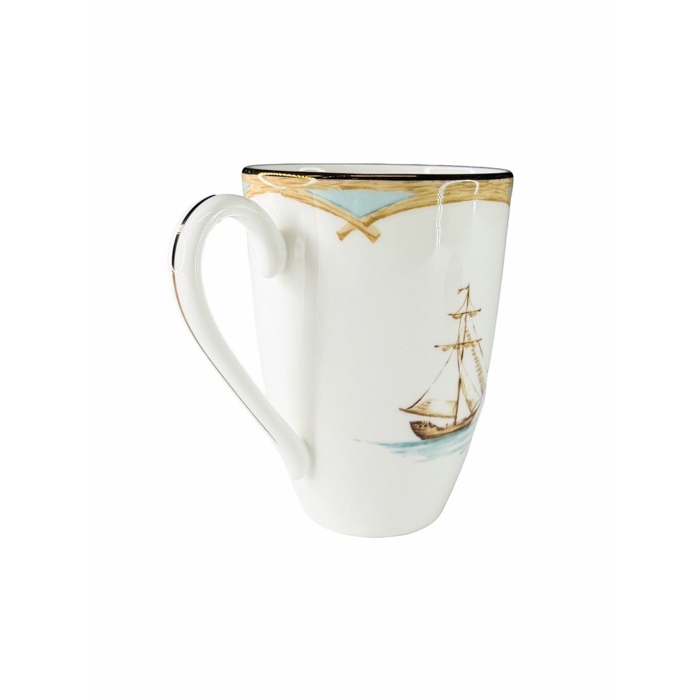 Lenox Microsafe British Sailboat Colonial Tradewind Coffee Mug Cup USA 14 Oz EUC - Picture 8 of 8